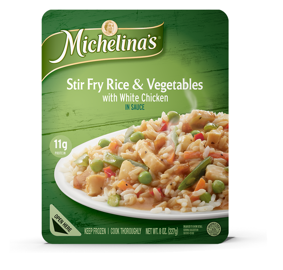 Stir Fry Rice & Vegetables with White Chicken - Michelina's Frozen Entrees